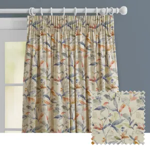 Naura Printed Made to Measure Curtains Clementine Natural chic floor carpet  