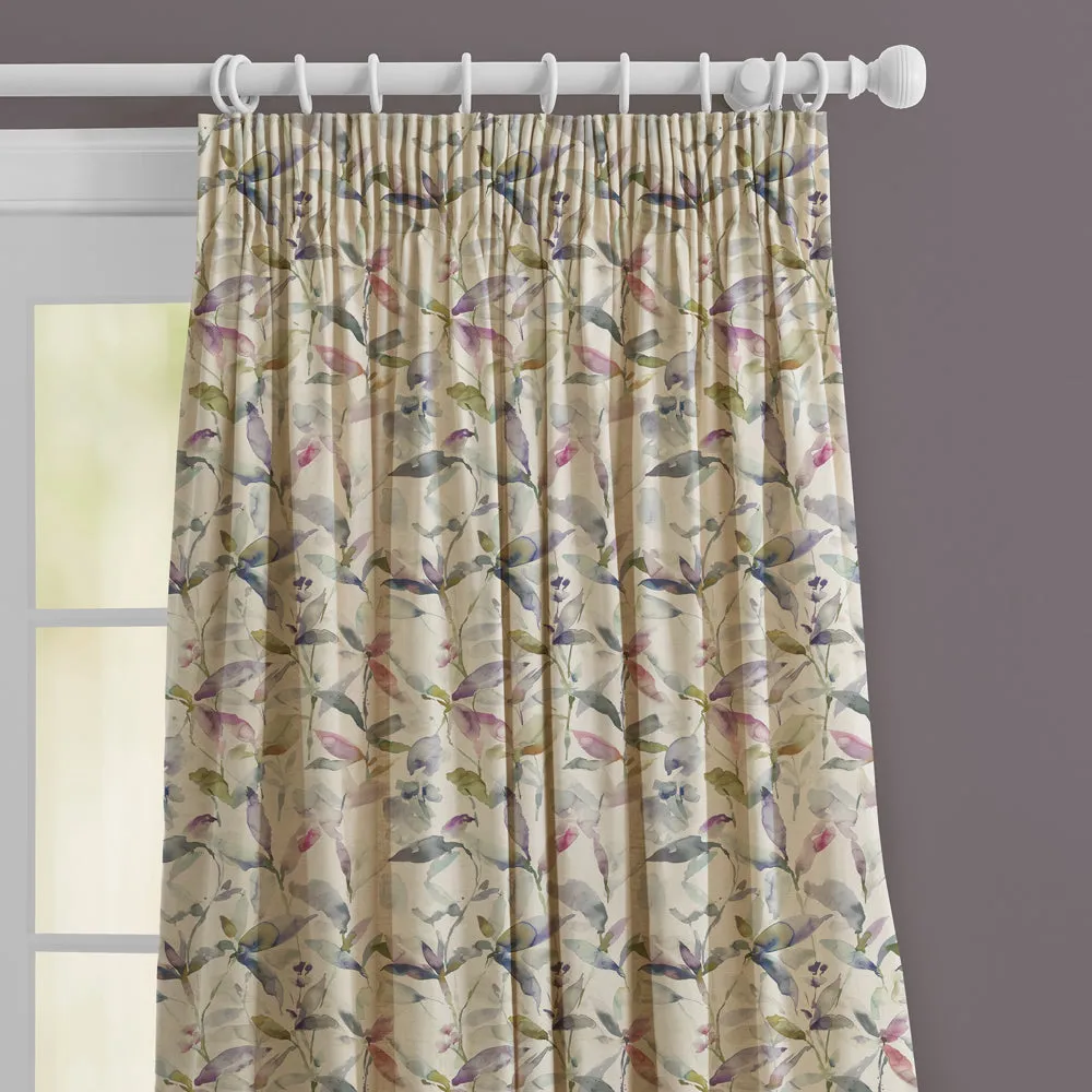 Naura Printed Made to Measure Curtains Fig Natural