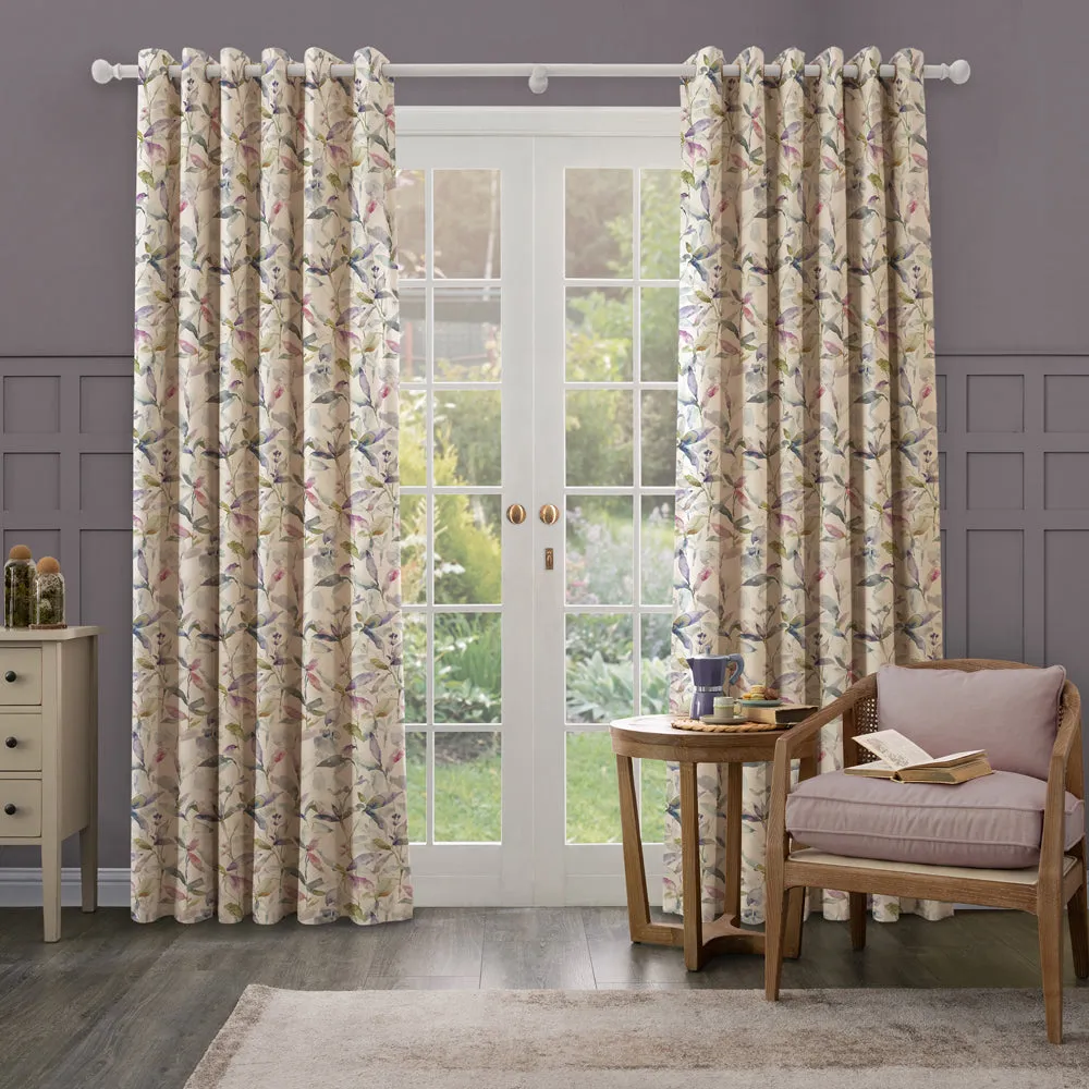 Naura Printed Made to Measure Curtains Fig Natural