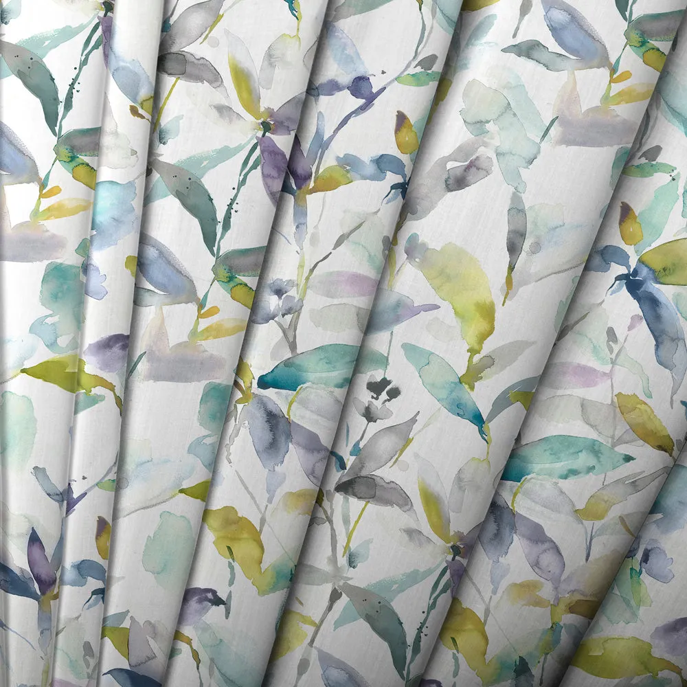 Naura Printed Made to Measure Curtains Lemon