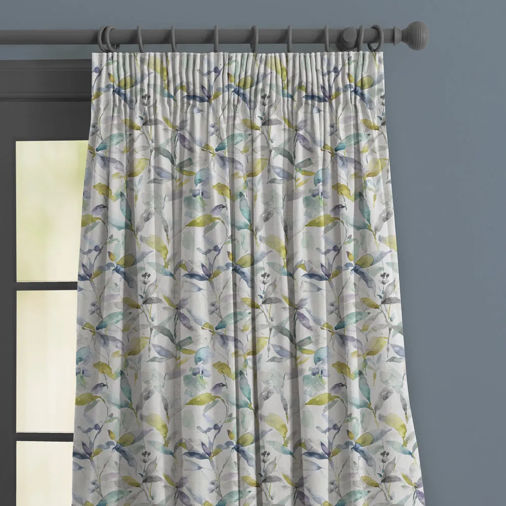 Naura Printed Made to Measure Curtains Lemon
