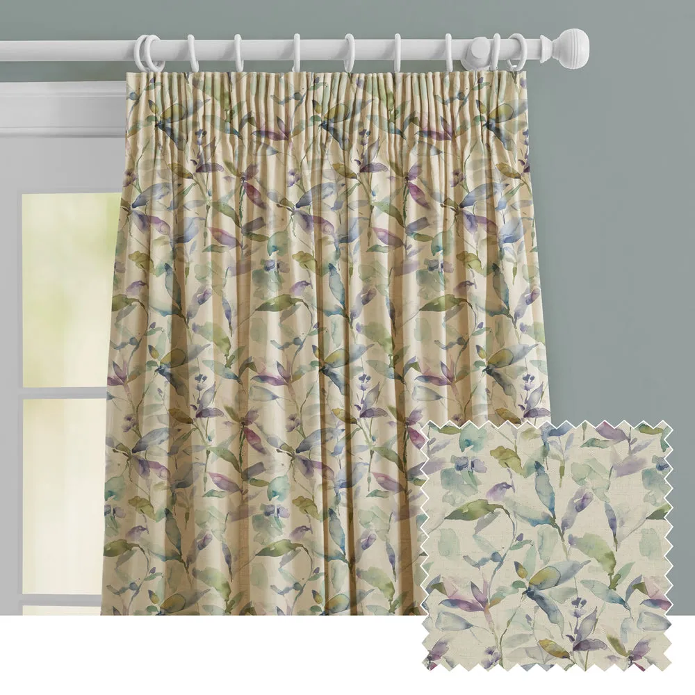 Naura Printed Made to Measure Curtains Pacific Natural chic floor carpet  