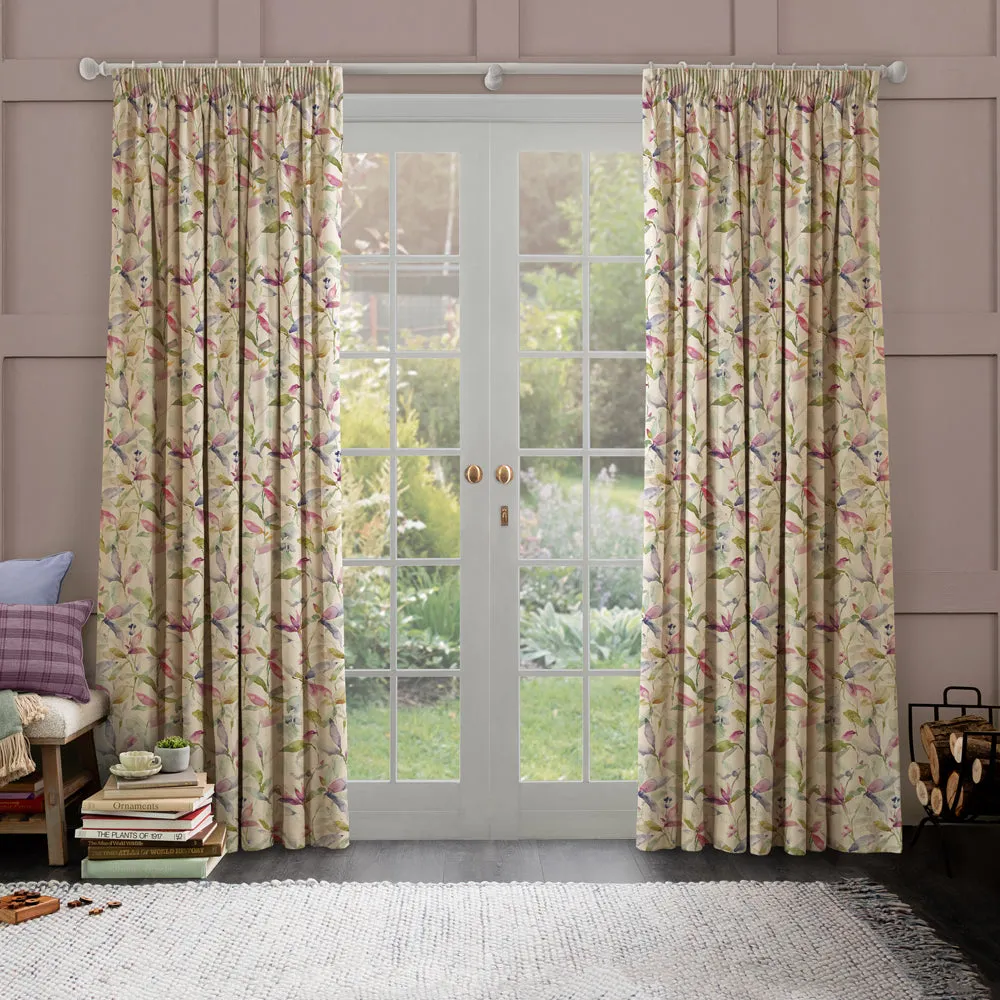 Naura Printed Made to Measure Curtains Summer Natural
