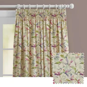 Naura Printed Made to Measure Curtains Summer Natural chic floor carpet  