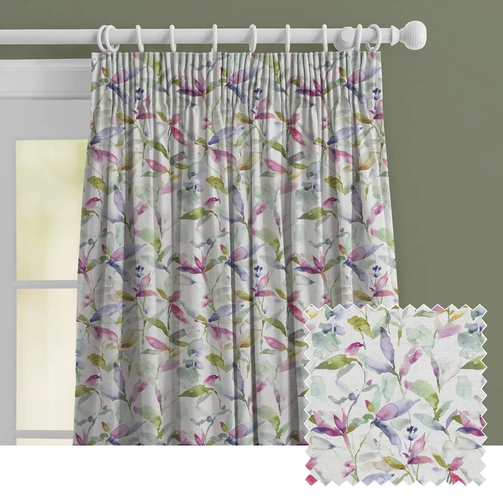 Naura Printed Made to Measure Curtains Summer chic floor carpet  