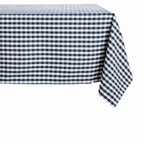 Navy Gingham Table Linen cute desktop display