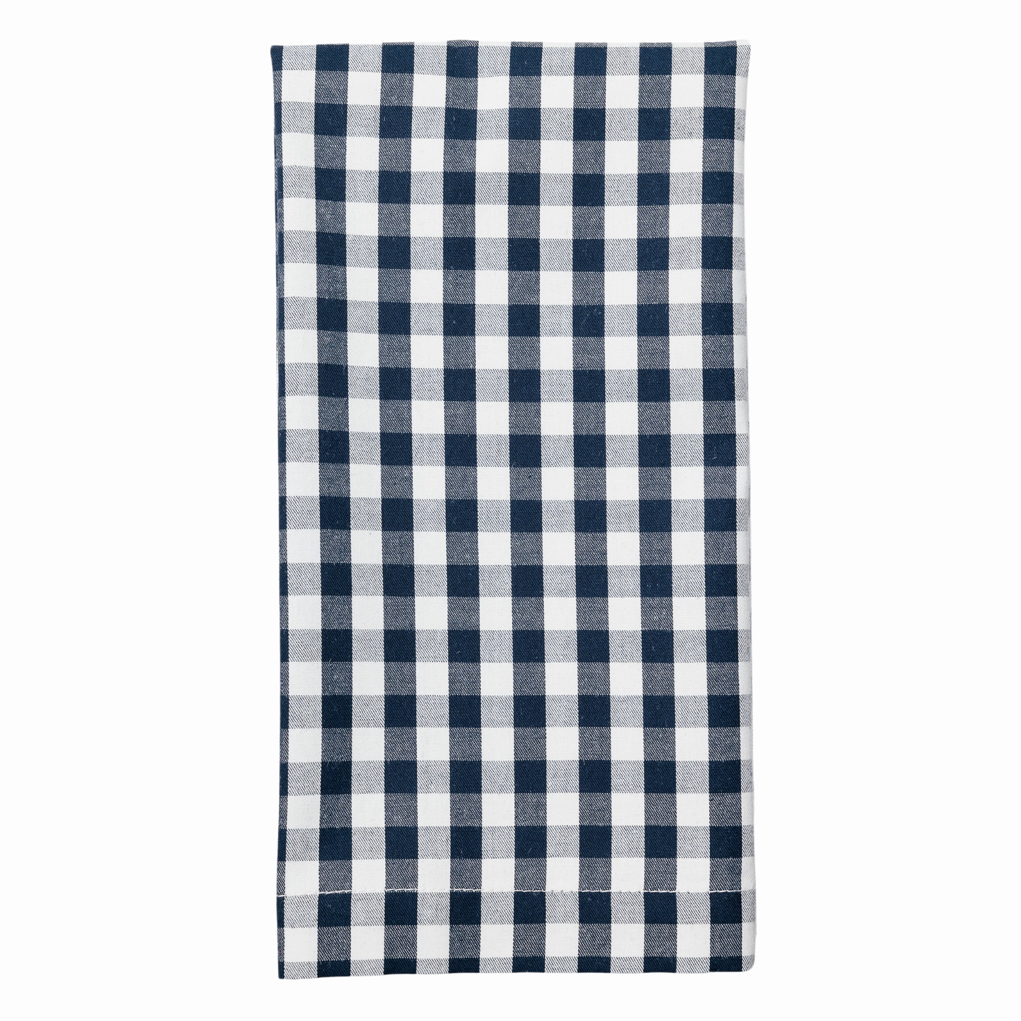 Navy Gingham Table Linen