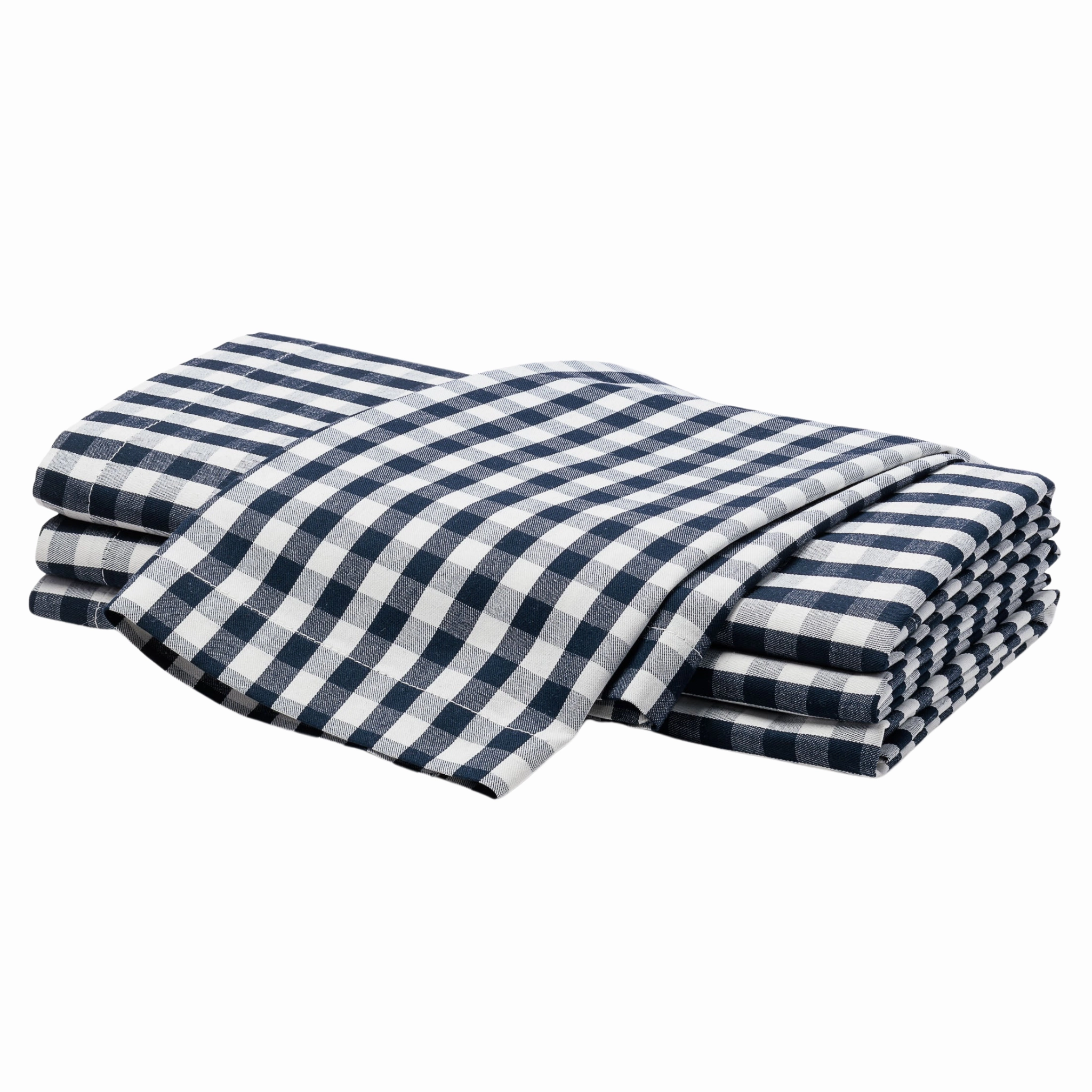 Navy Gingham Table Linen