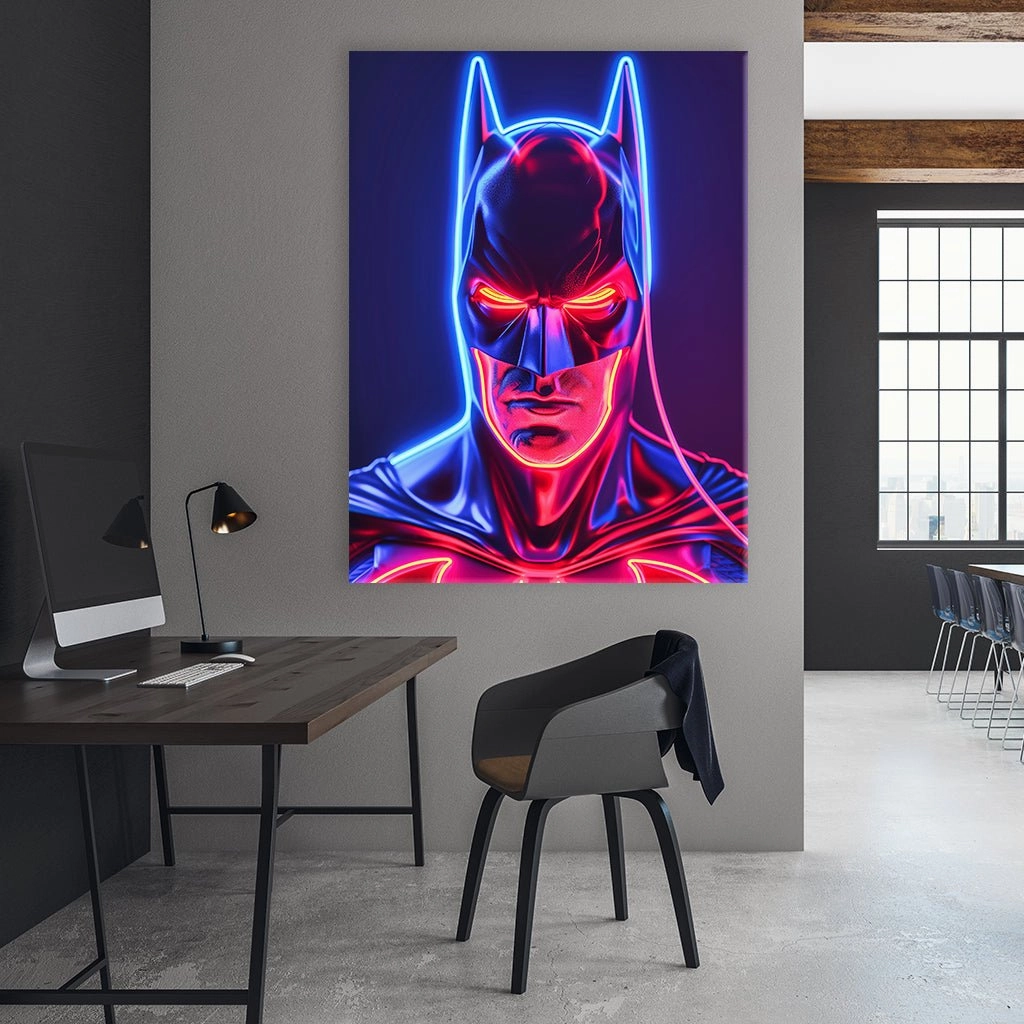Neon Batman by Frank Daske 