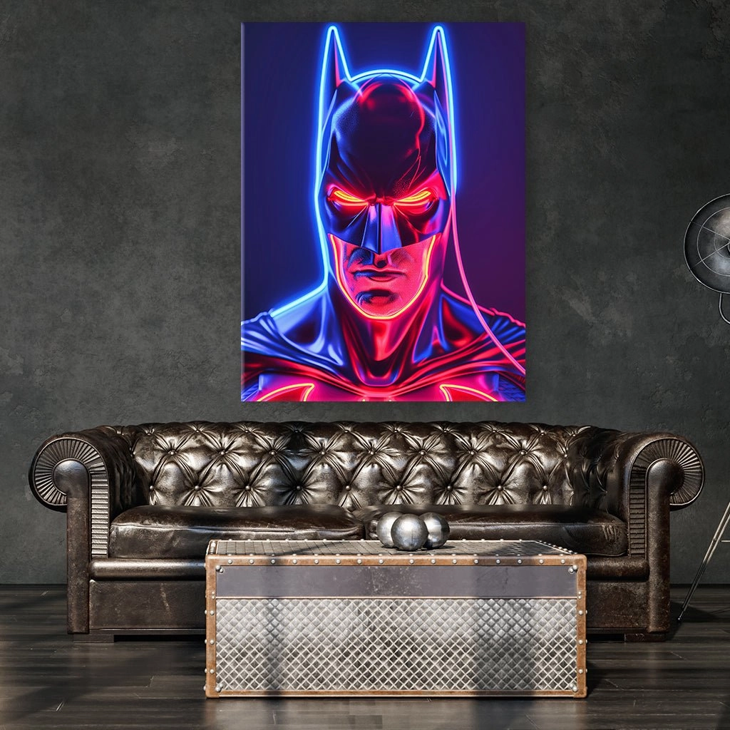 Neon Batman by Frank Daske 