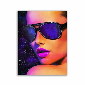 Neon Dreams Print by David Drake framed mural artwork