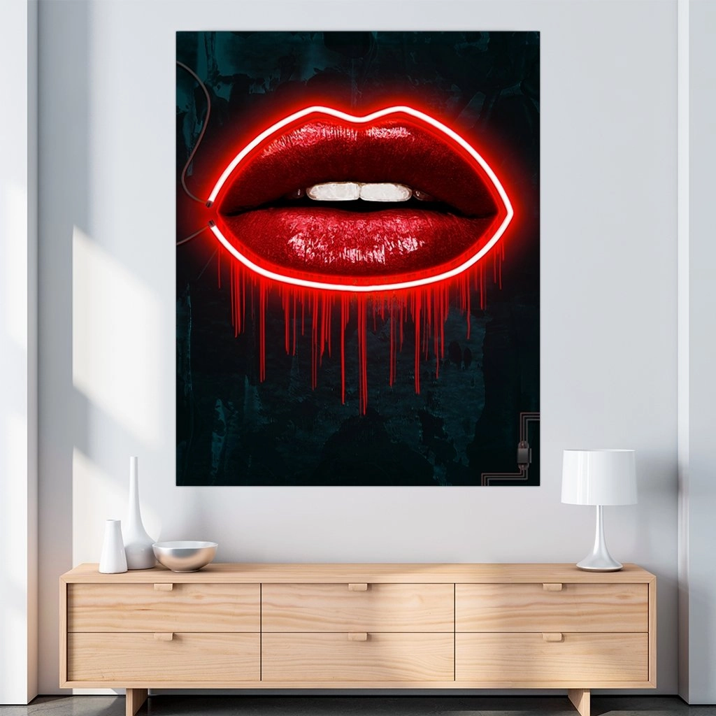 Neon Lips by Frank Amoruso 