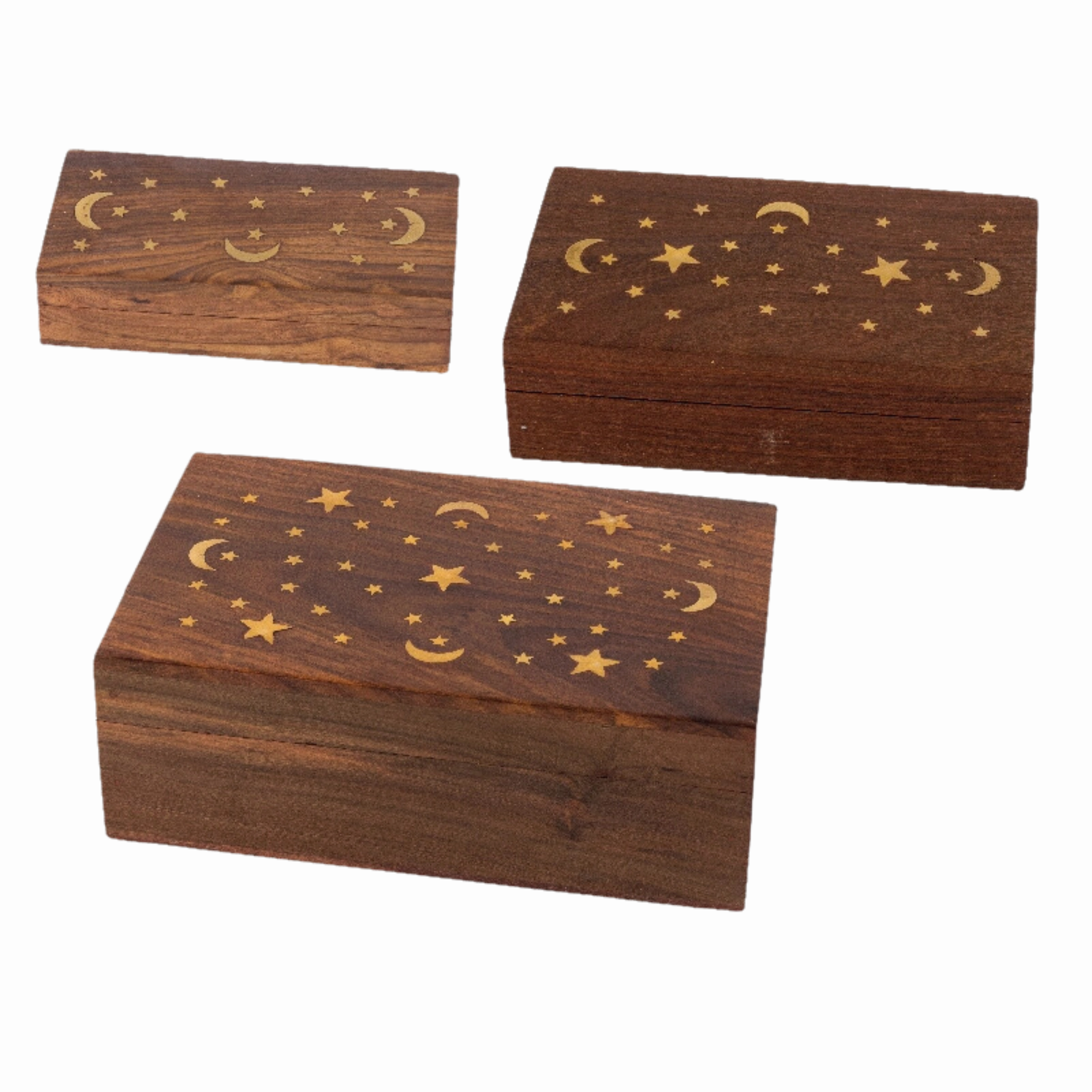 Nesting Box - Moon and Stars minimalist art object  