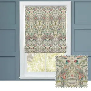 Netherton Printed Cotton Made to Measure Roman Blinds Pomegranate chic floor carpet  
