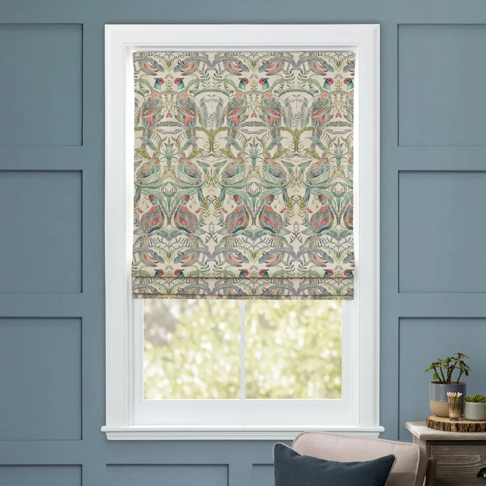 Netherton Printed Cotton Made to Measure Roman Blinds Pomegranate
