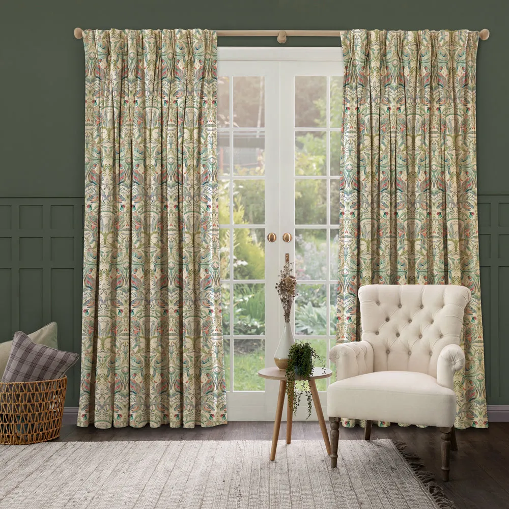 Netherton Printed Made to Measure Curtains Pomegranate