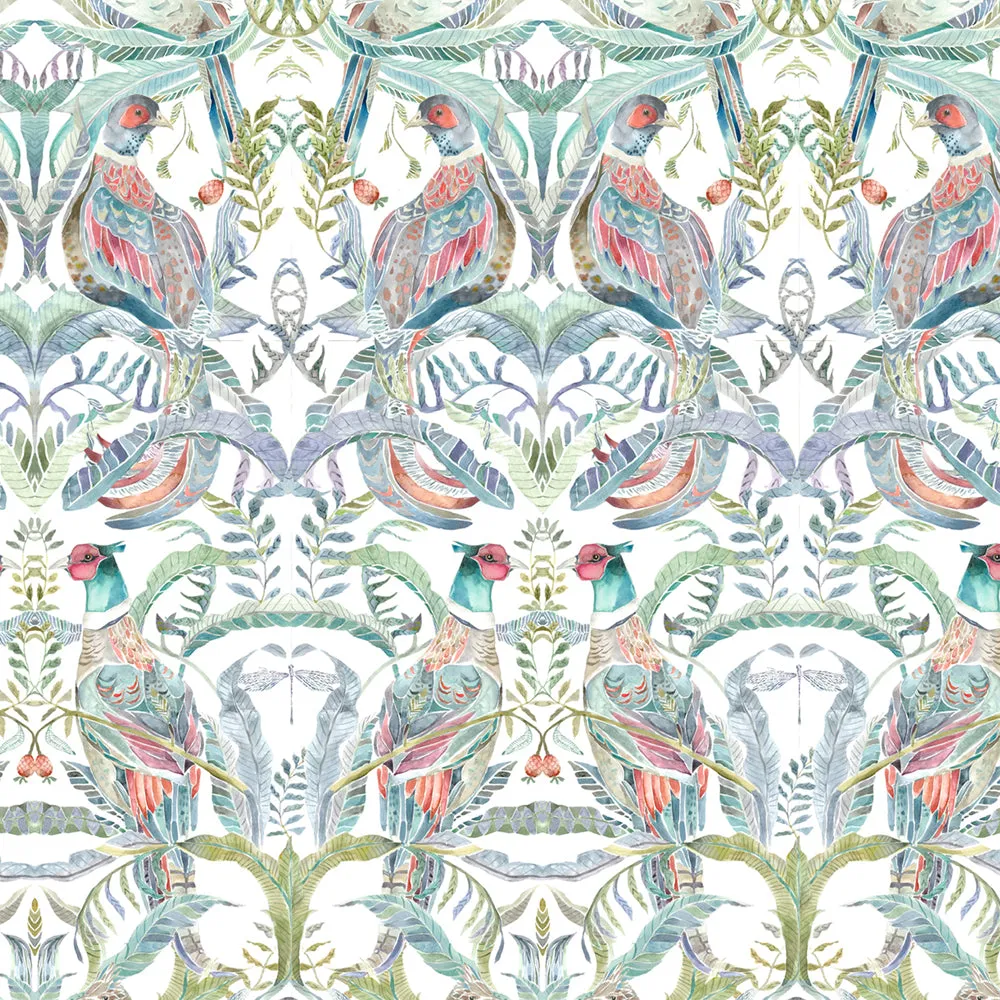 Netherton Printed Made to Measure Curtains Pomegranate