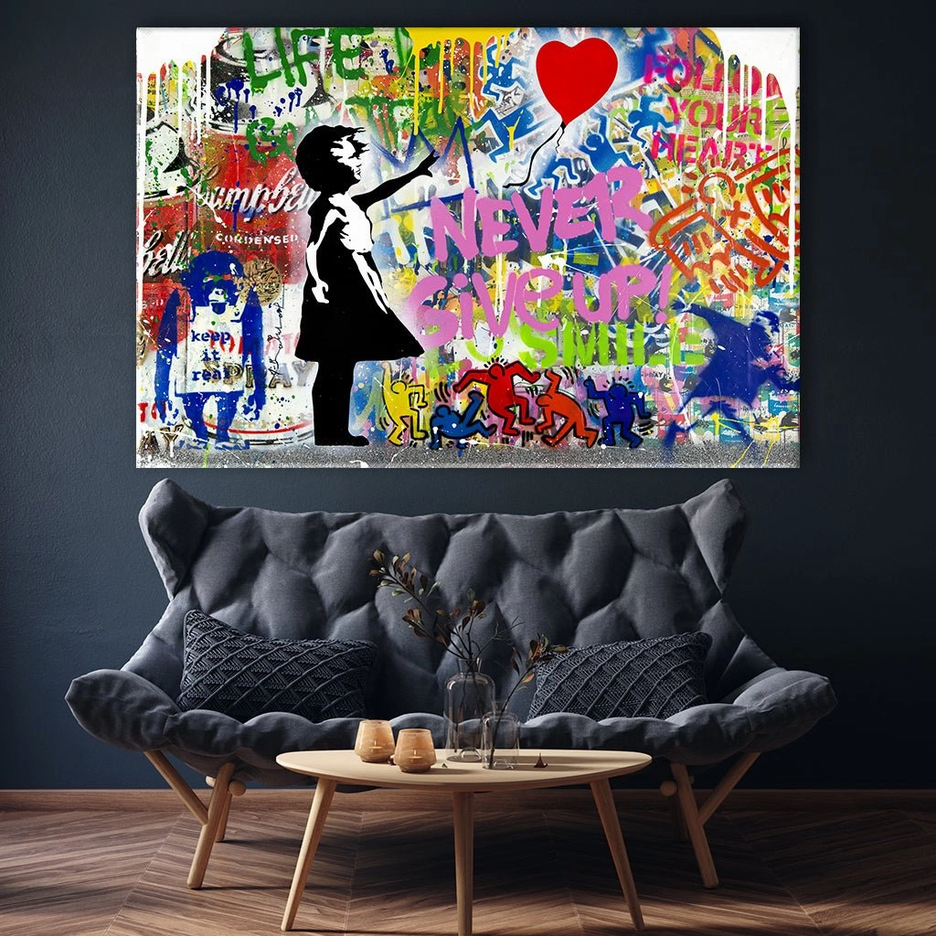 Never Give Up No 1 by Banksy