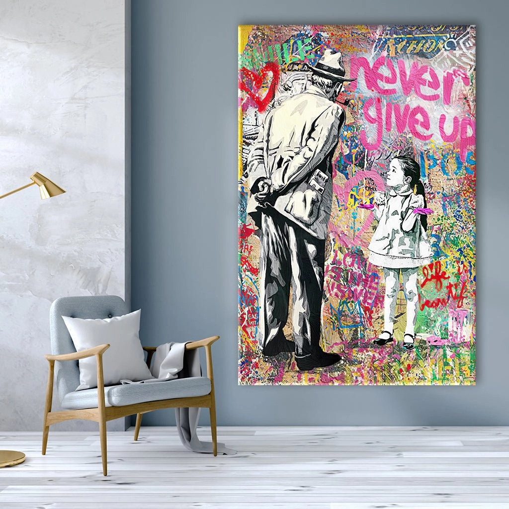 Never Give Up No 2 by Banksy