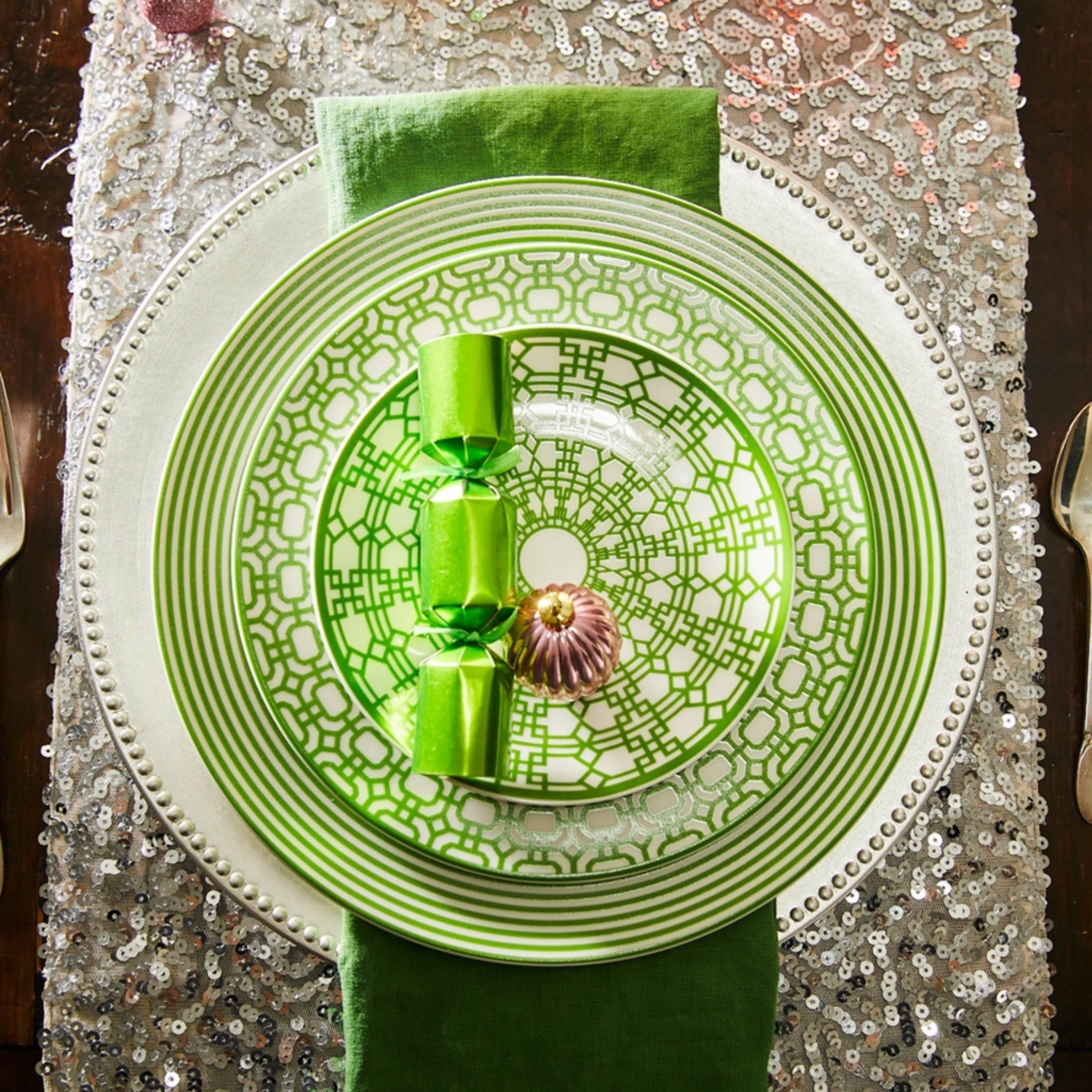 Newport Garden Gate Salad Plate Green