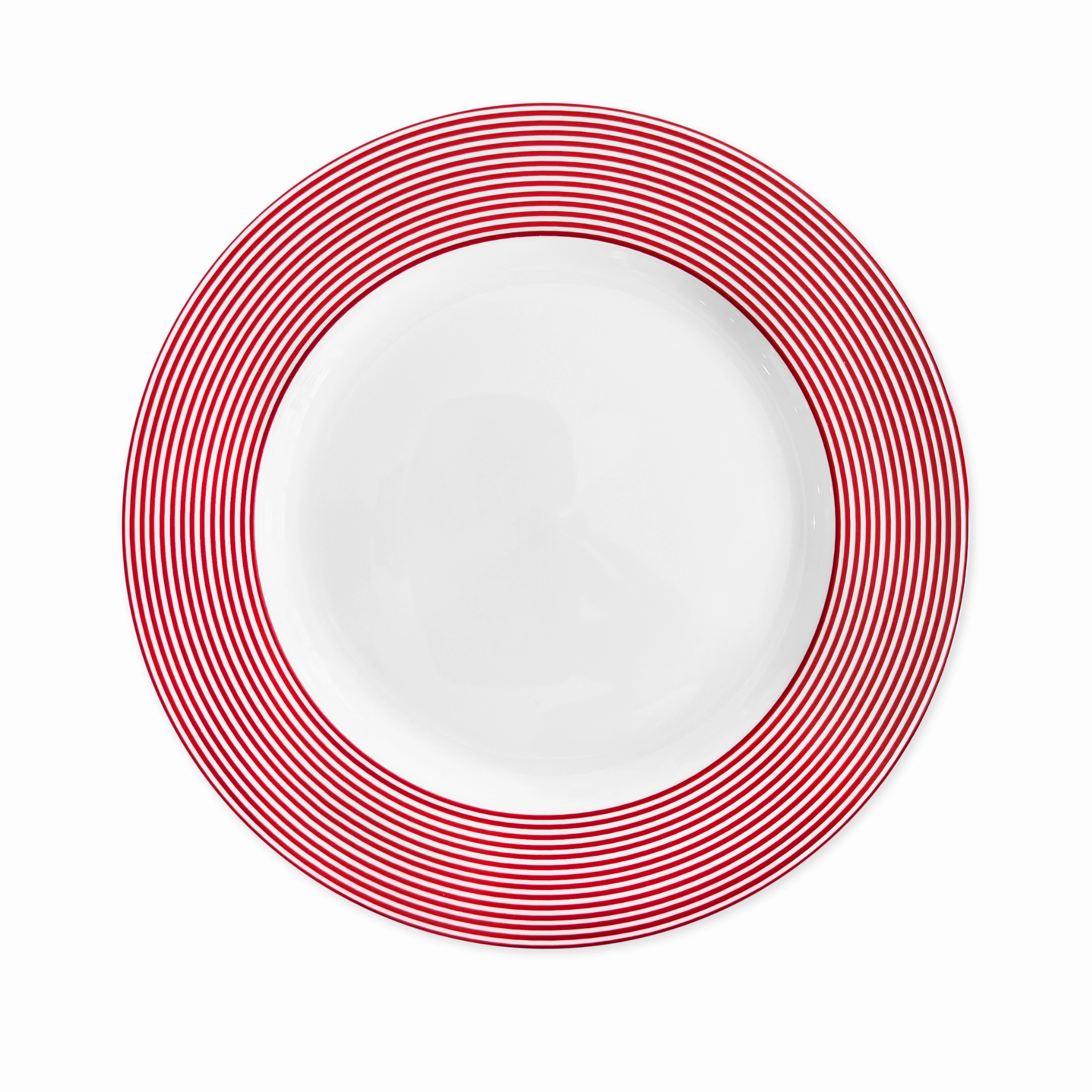 Newport Stripe Crimson Dinner Plate cute desktop display