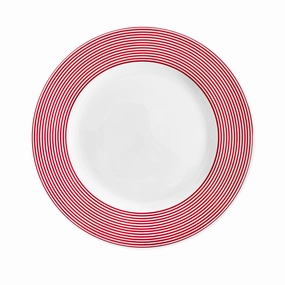 Newport Stripe Crimson Dinner Plate mini desktop sculpture