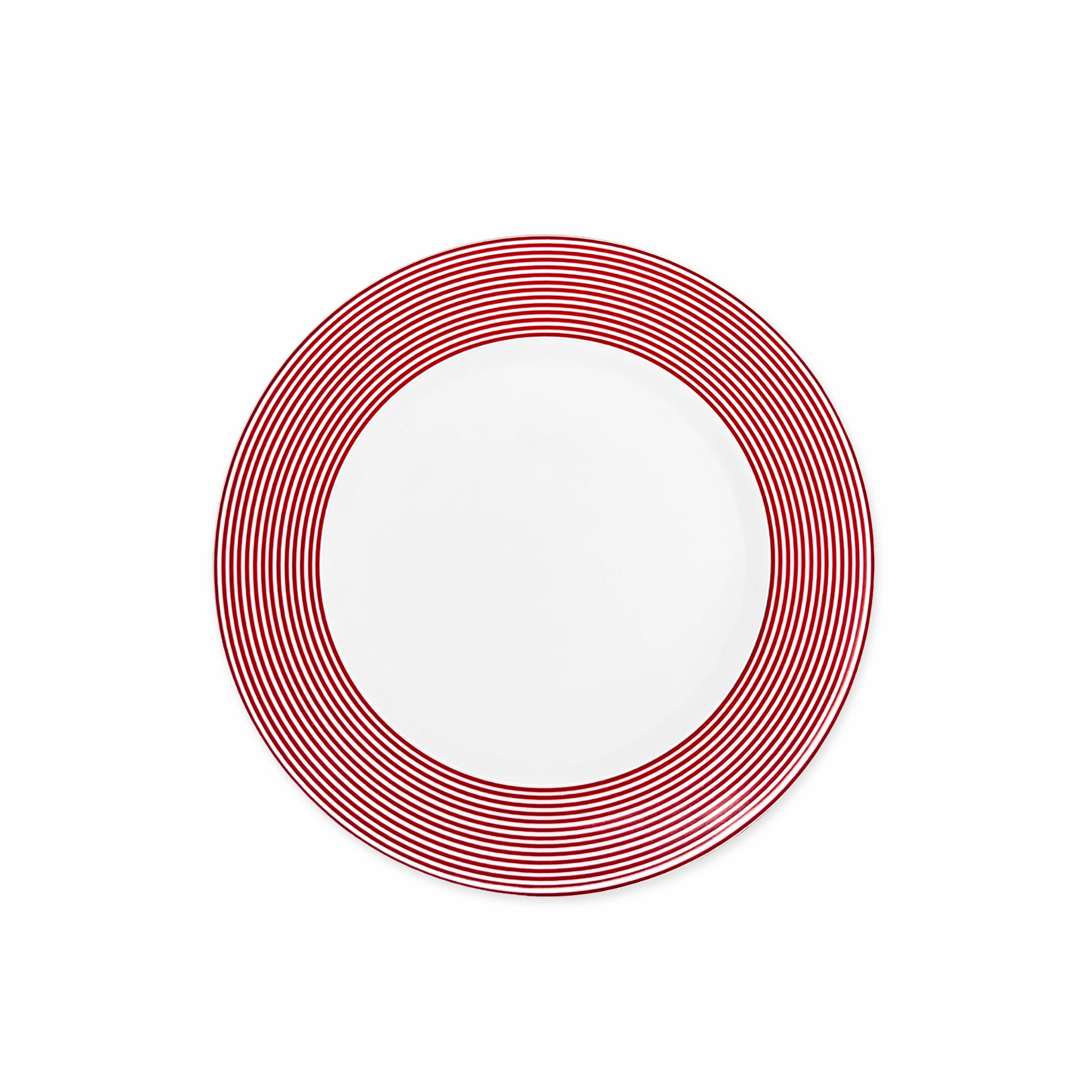 Newport Stripe Crimson Salad Plate mini desktop sculpture