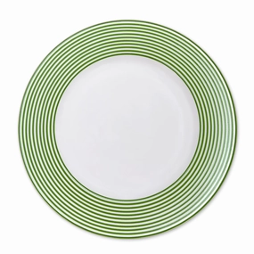 Newport Stripe Verde Rimmed Dinner Plate mini desktop sculpture