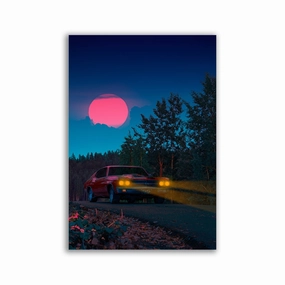 Night Drive by Yagedan framed mural artwork