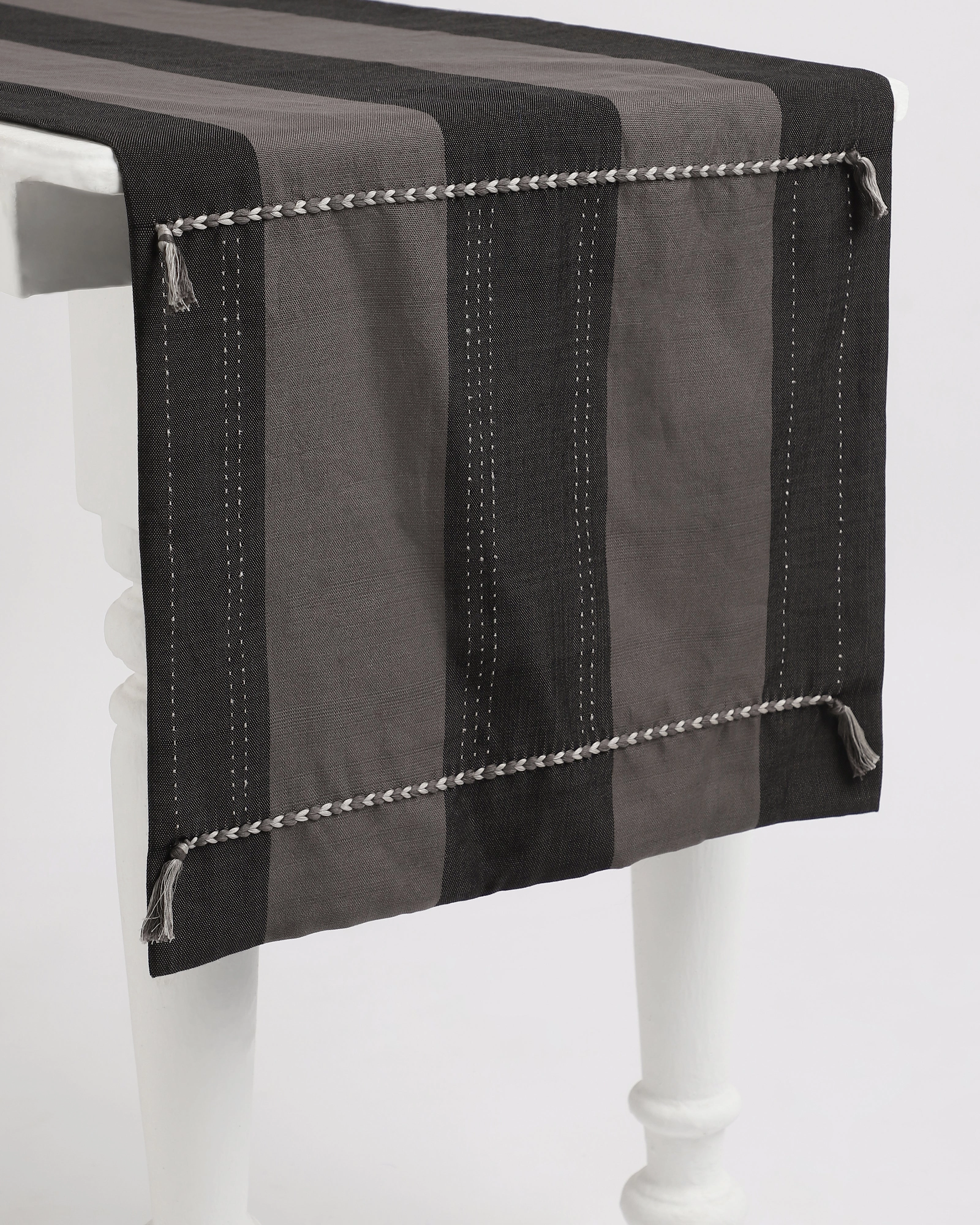 Night Tangalia Cotton Table Runner ceramic table ornament