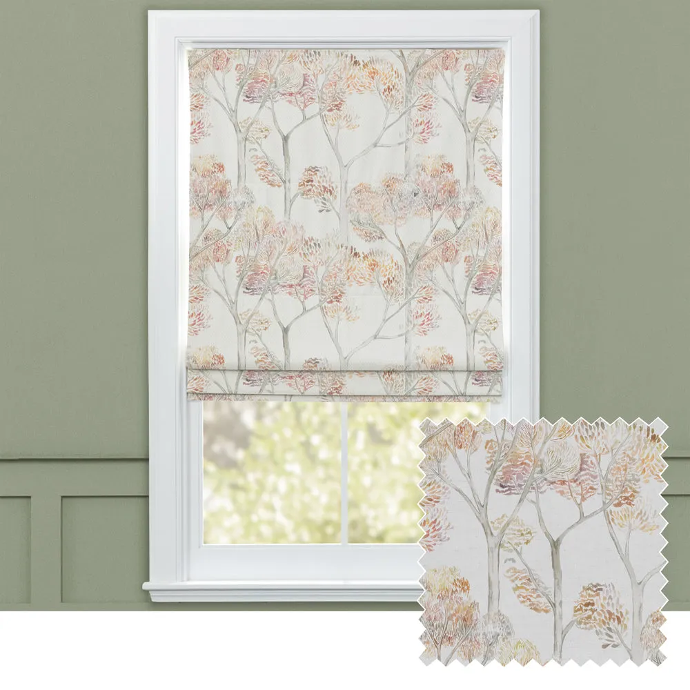 Nippon Printed Made to Measure Roman Blinds Tourmaline chic floor carpet  