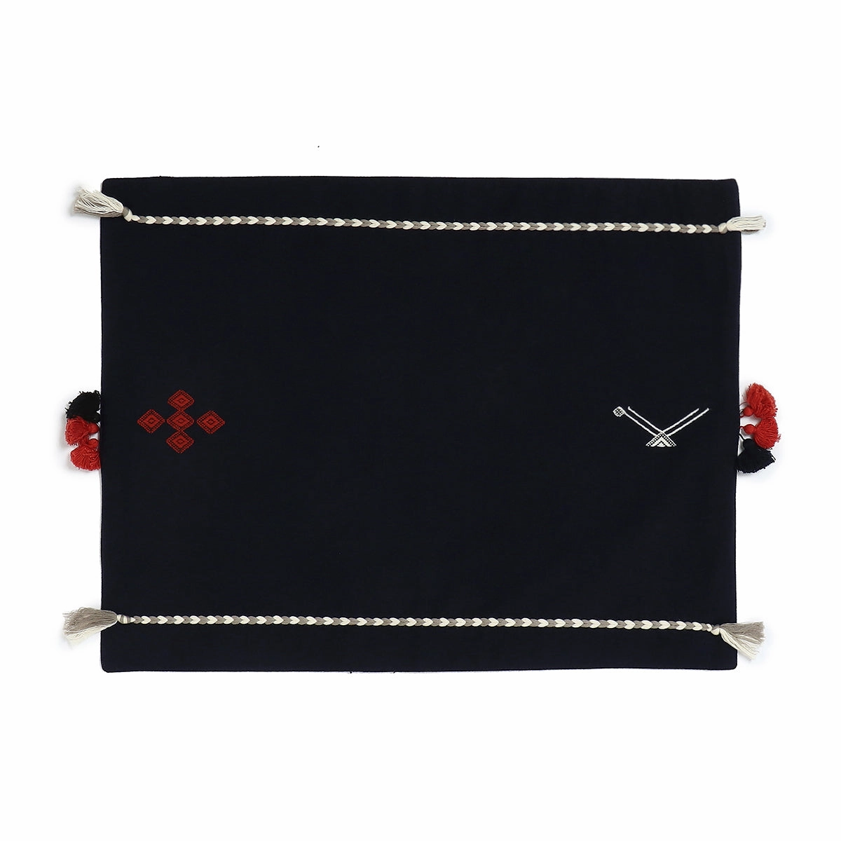 Nitya Extra Weft Cotton Table Mat | Set of 6 ceramic table ornament