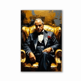Noble Godfather by Adrian Vieriu framed mural artwork