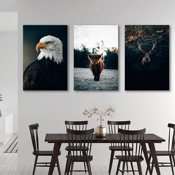 Nordic Animals - Triptych by Philipp Pilz