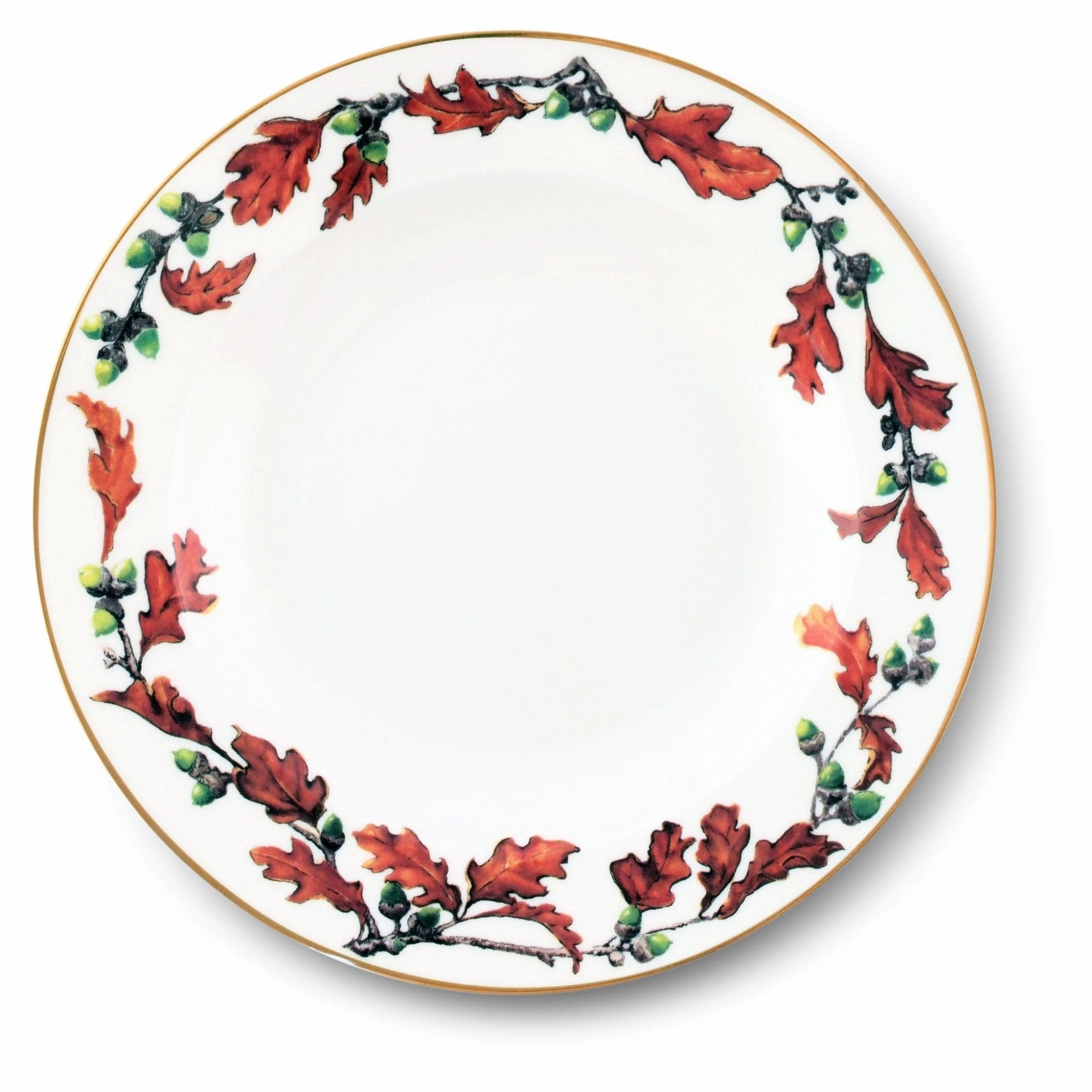 Norwood Acorn Bone China Round Dinner Plate mini desktop sculpture