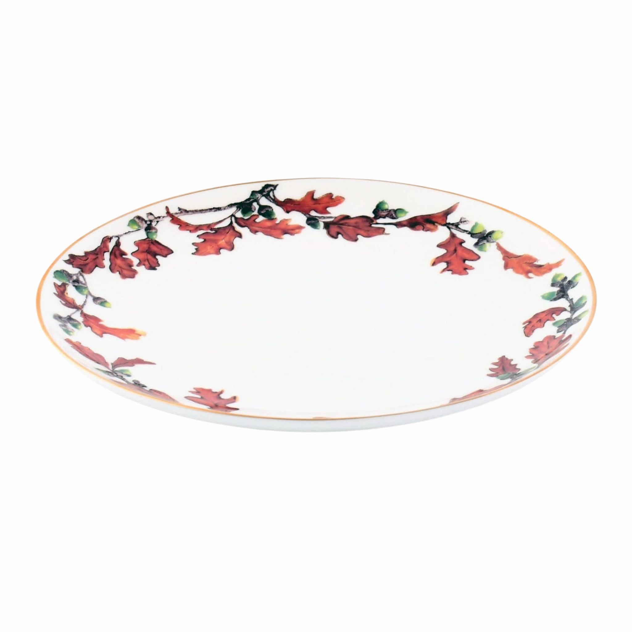 Norwood Acorn Bone China Round Salad Plate