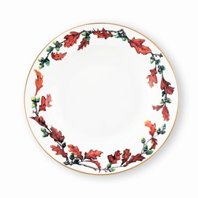 Norwood Acorn Pattern Bone China Soup Plate cute desktop display