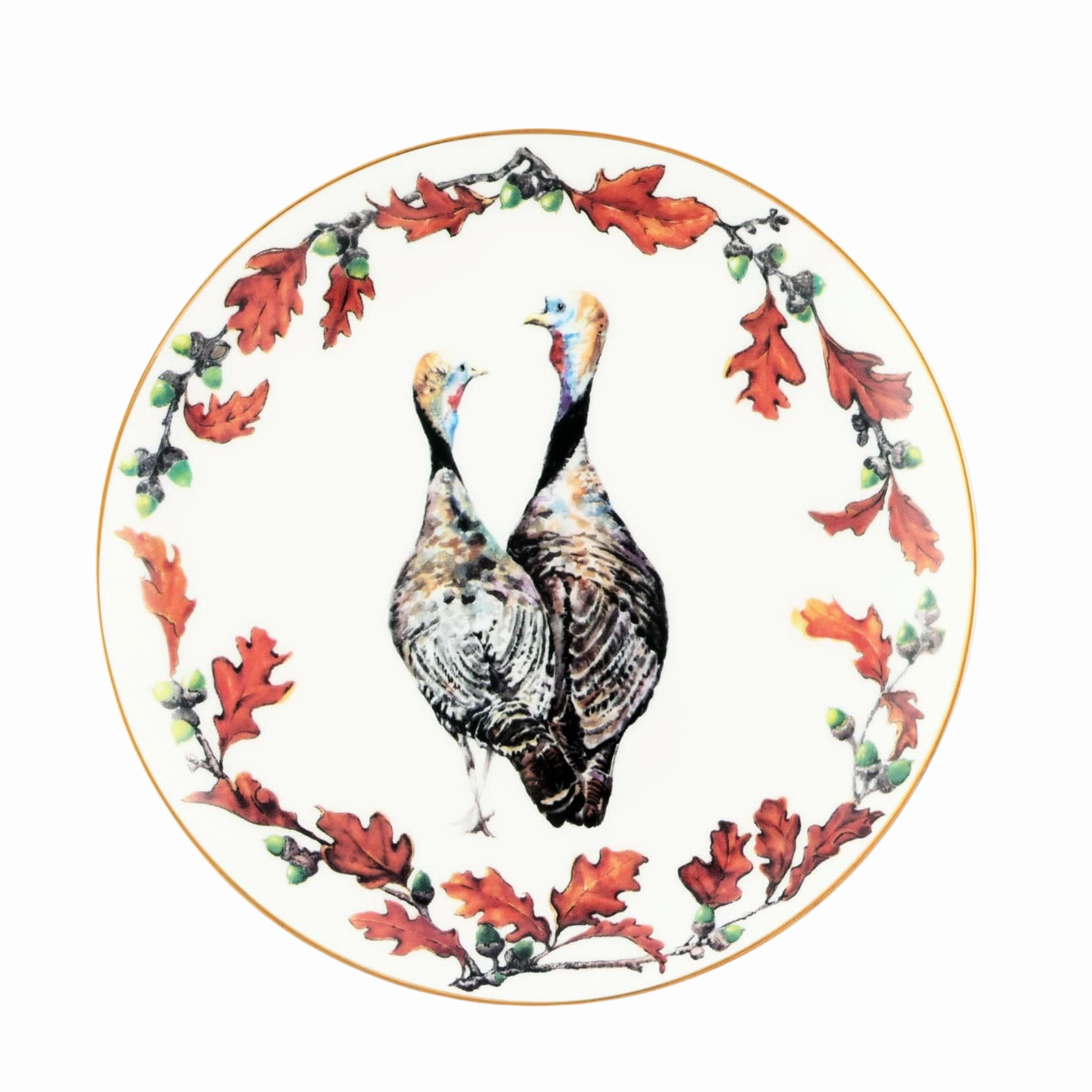 Norwood Narragansett Turkey Bone China Round  Salad Plate cute desktop display