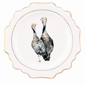 Norwood Narragansett Turkey Bone China Scallop Dinner Plate mini desktop sculpture