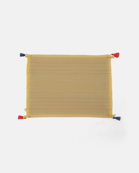 Nuovo Extra Weft Cotton Table Mat | Set of 6 ceramic table ornament