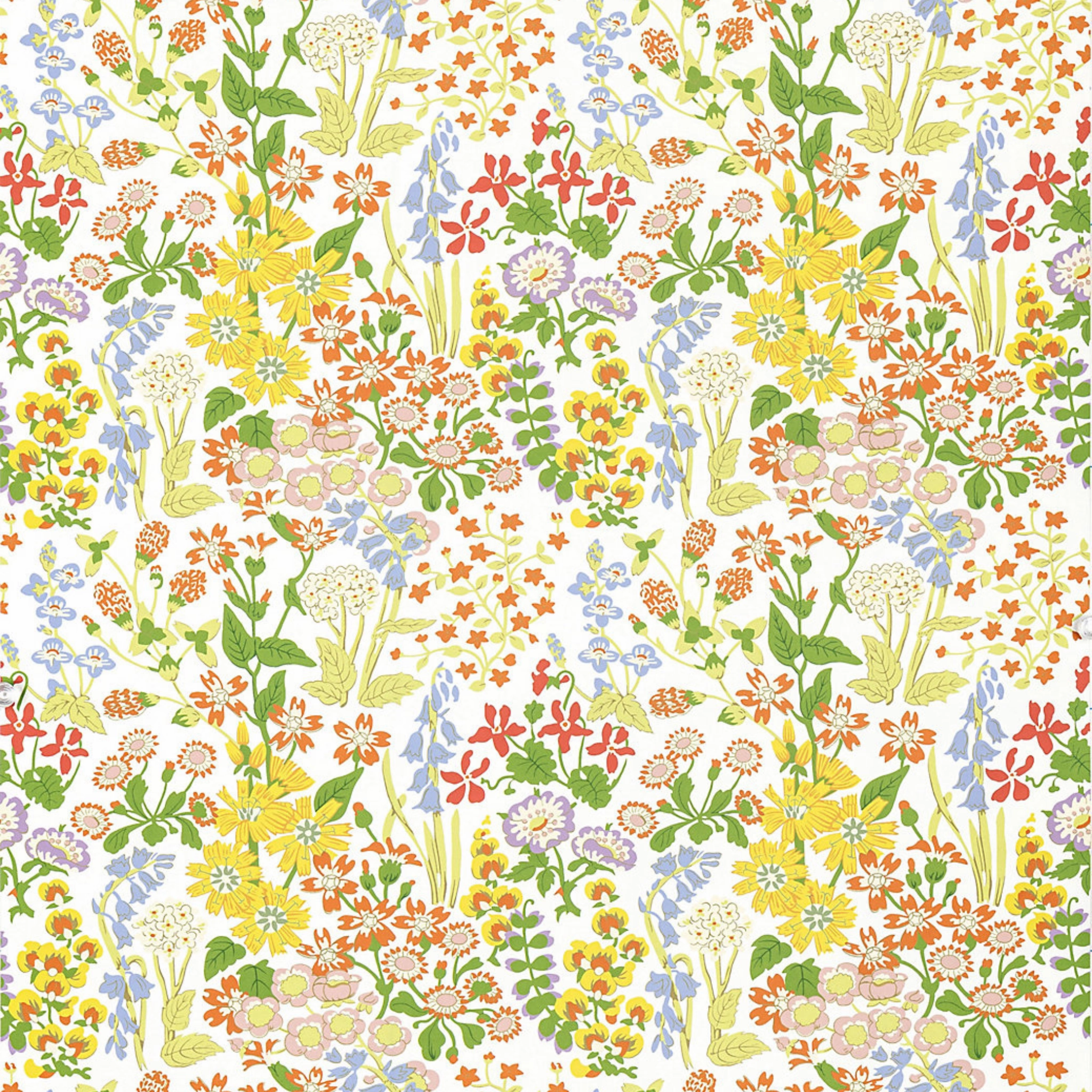 Nymph Floral Wallcovering, Springtime paper wall covering