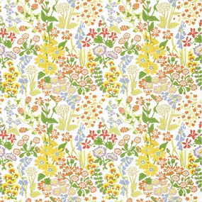Nymph Floral Wallcovering, Springtime paper wall covering