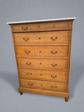 OAK MARBLE TOP HIGHBOY CHEST artistic wall mural