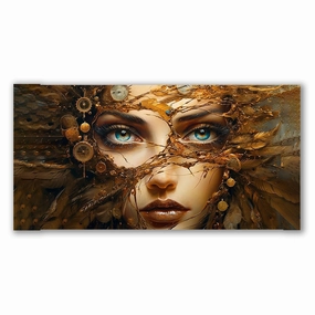 Obsessed Womanseye by Catill framed mural artwork