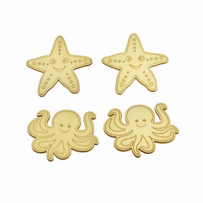 Ocean Pals DIY Wood Cut-Outs, 3-1/4-Inch wooden room decoration