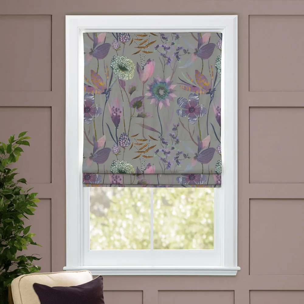 Oceania Printed Cotton Made to Measure Roman Blinds Dahlia