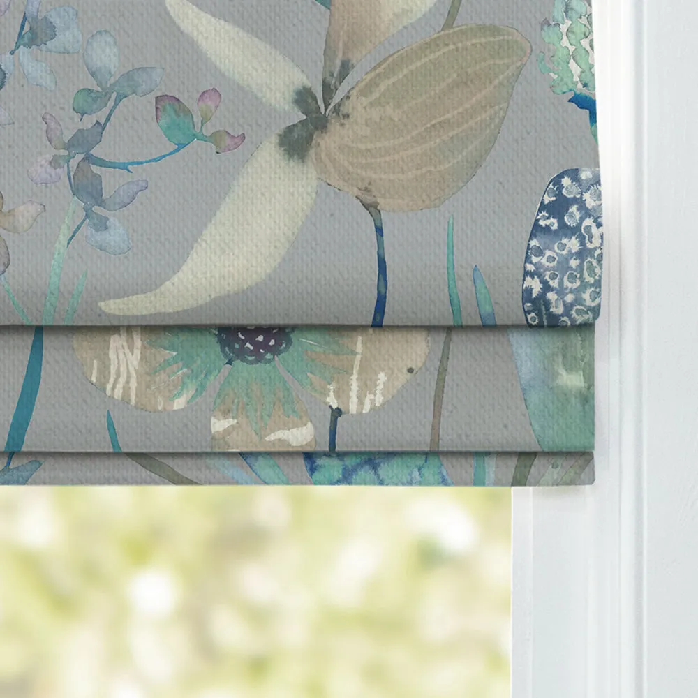 Oceania Printed Cotton Made to Measure Roman Blinds Mineral