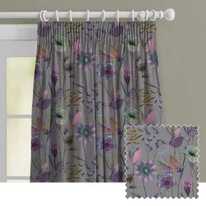 Oceania Printed Made to Measure Curtains Dahlia chic floor carpet  