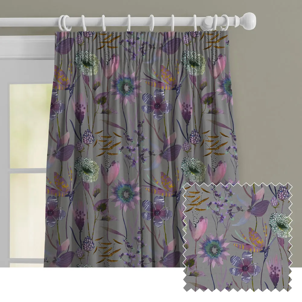 Oceania Printed Made to Measure Curtains Dahlia chic floor carpet  