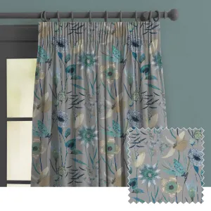 Oceania Printed Made to Measure Curtains Mineral chic floor carpet  